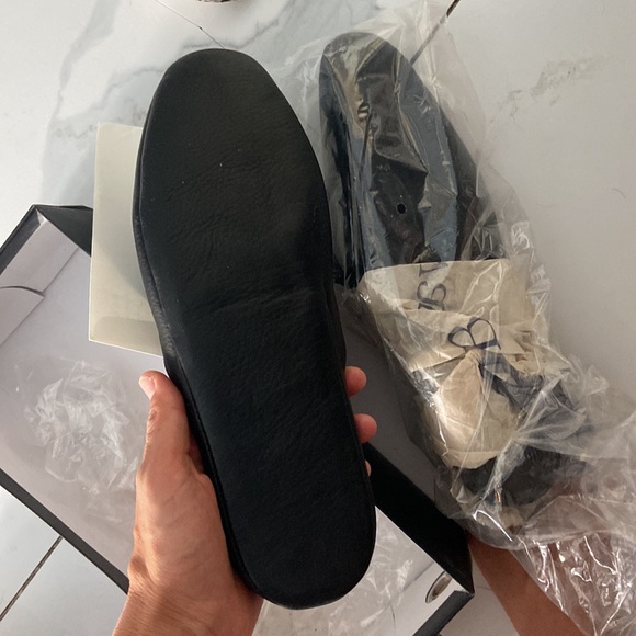 NWOT LB Evans Aristocrat Svuff Slipper Slide Mule Mens Size 11 Black Leather - Picture 5 of 5